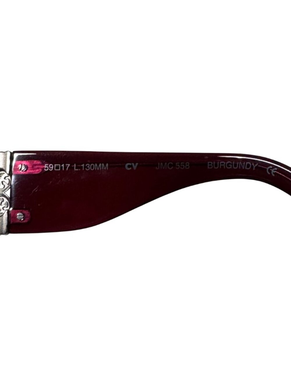Jessica McClintock JMC 558 Burgundy Eyeglasses 59-17-130MM Oversized Frames Only - Picture 3 of 11